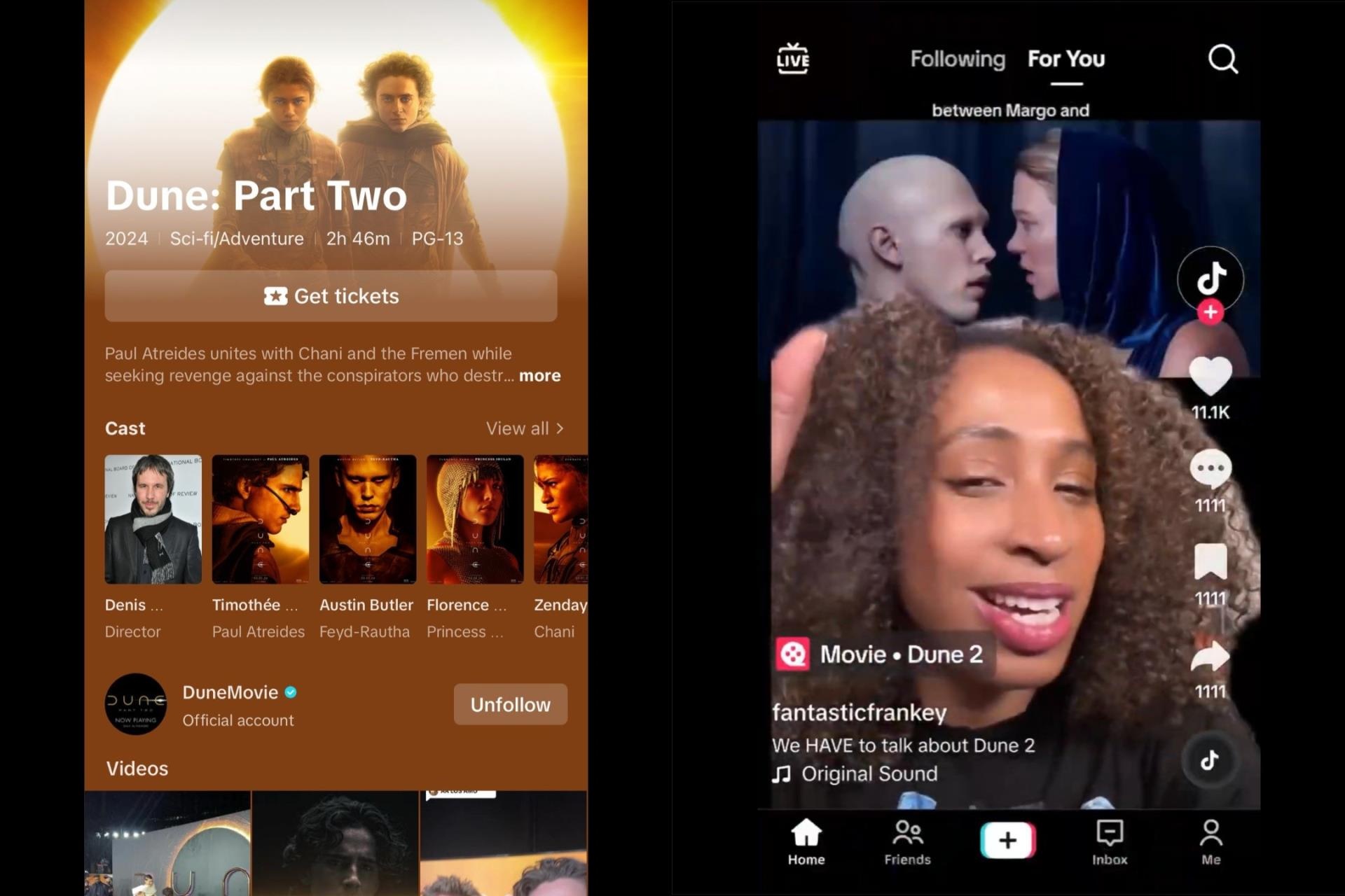 TikTok Launches ‘Spotlight’ to Let Entertainment Marketers Tap Into Fan Content; Warner Bros. Touts Results of ‘Dune 2’ Campaign