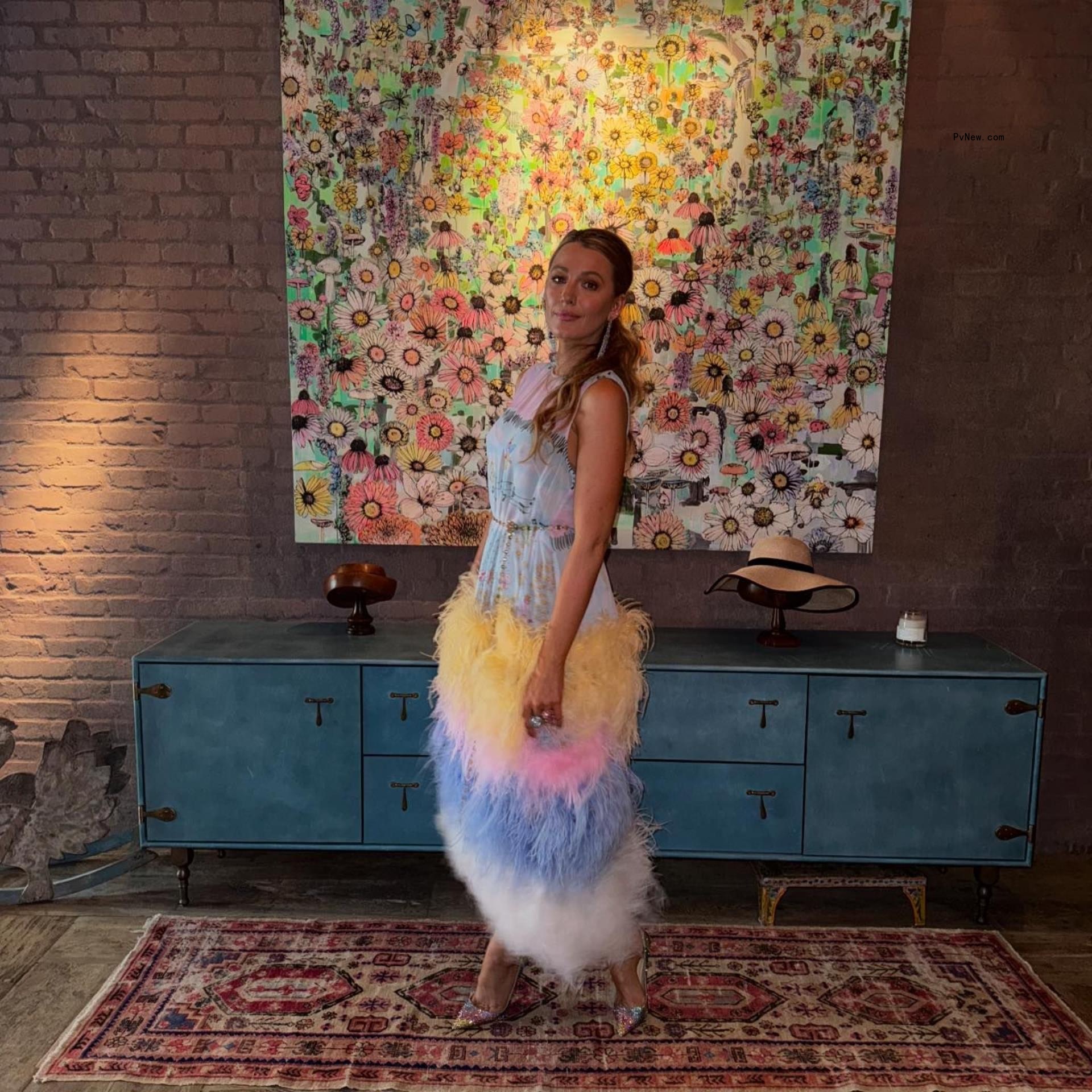 Blake Lively in here NYC apartment on Friday