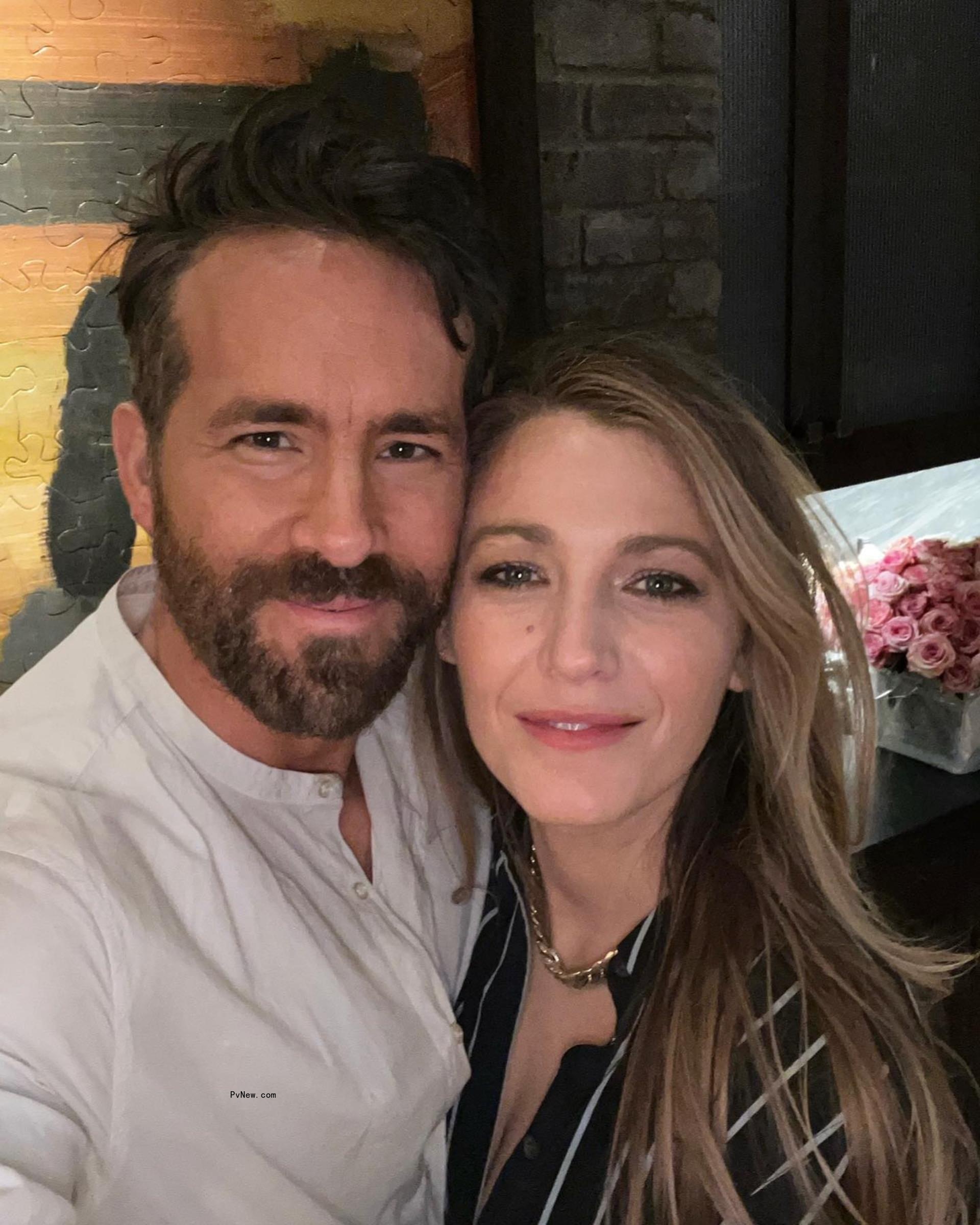 Blake Lively and Ryan Reynolds in an Instagram selfie