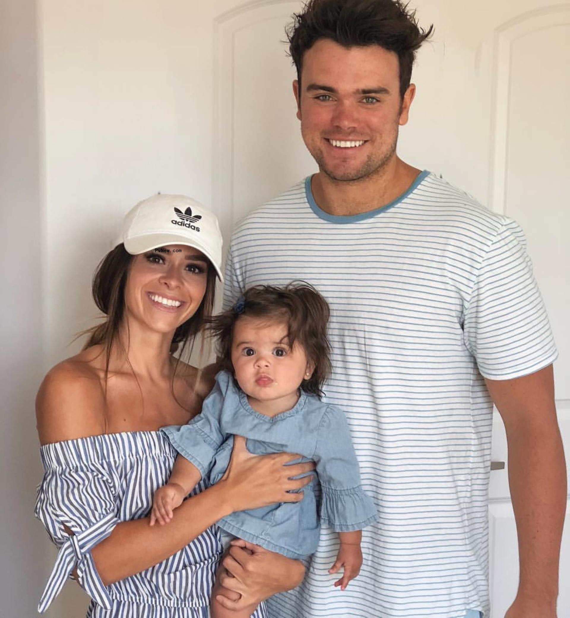 Taylor Paul, Tate Paul and their daughter