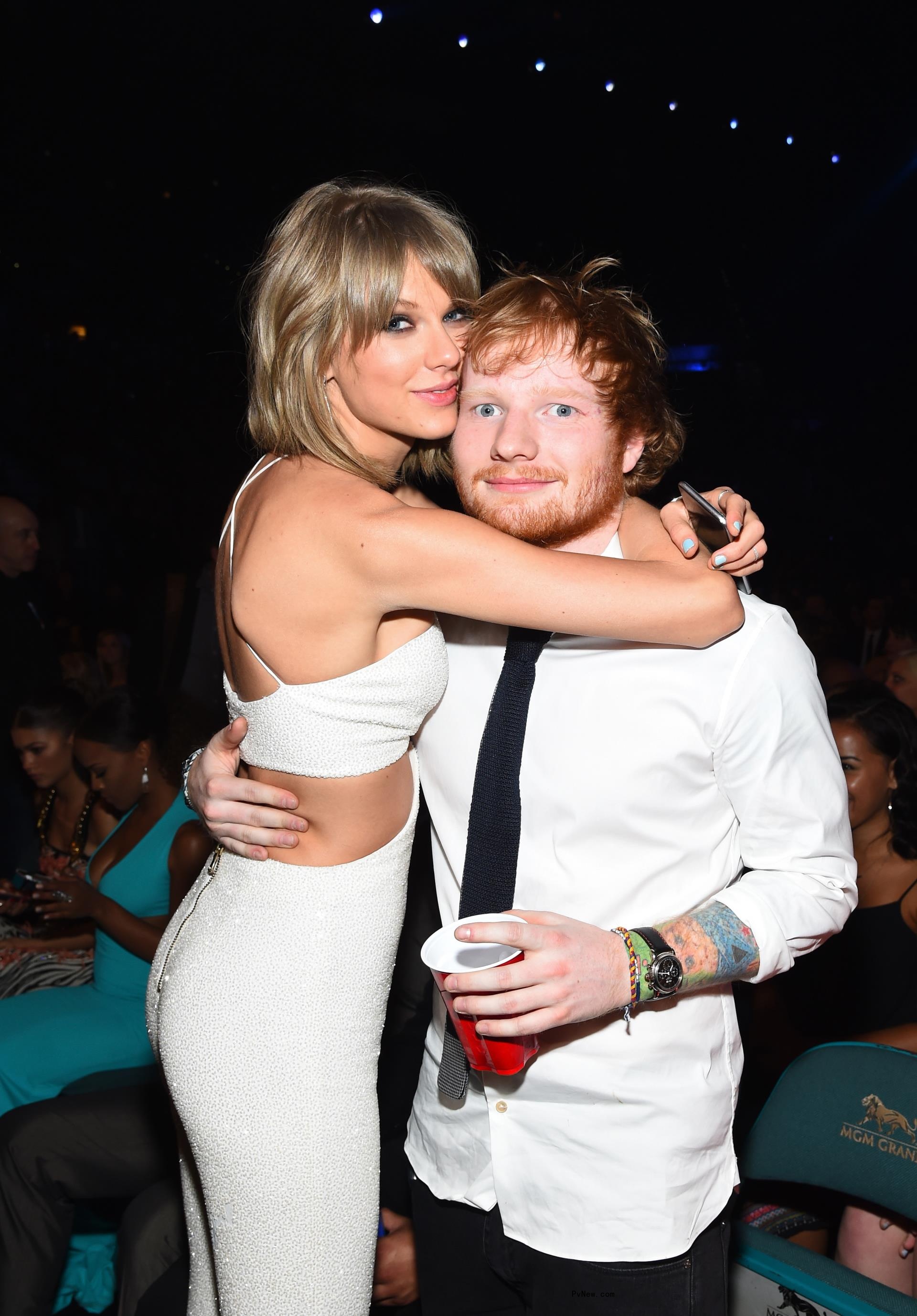 Taylor Swift and Ed Sheeran attend the 2015 Billboard Music Awards at MGM Grand Garden Arena on May 17, 2015 in Las Vegas.