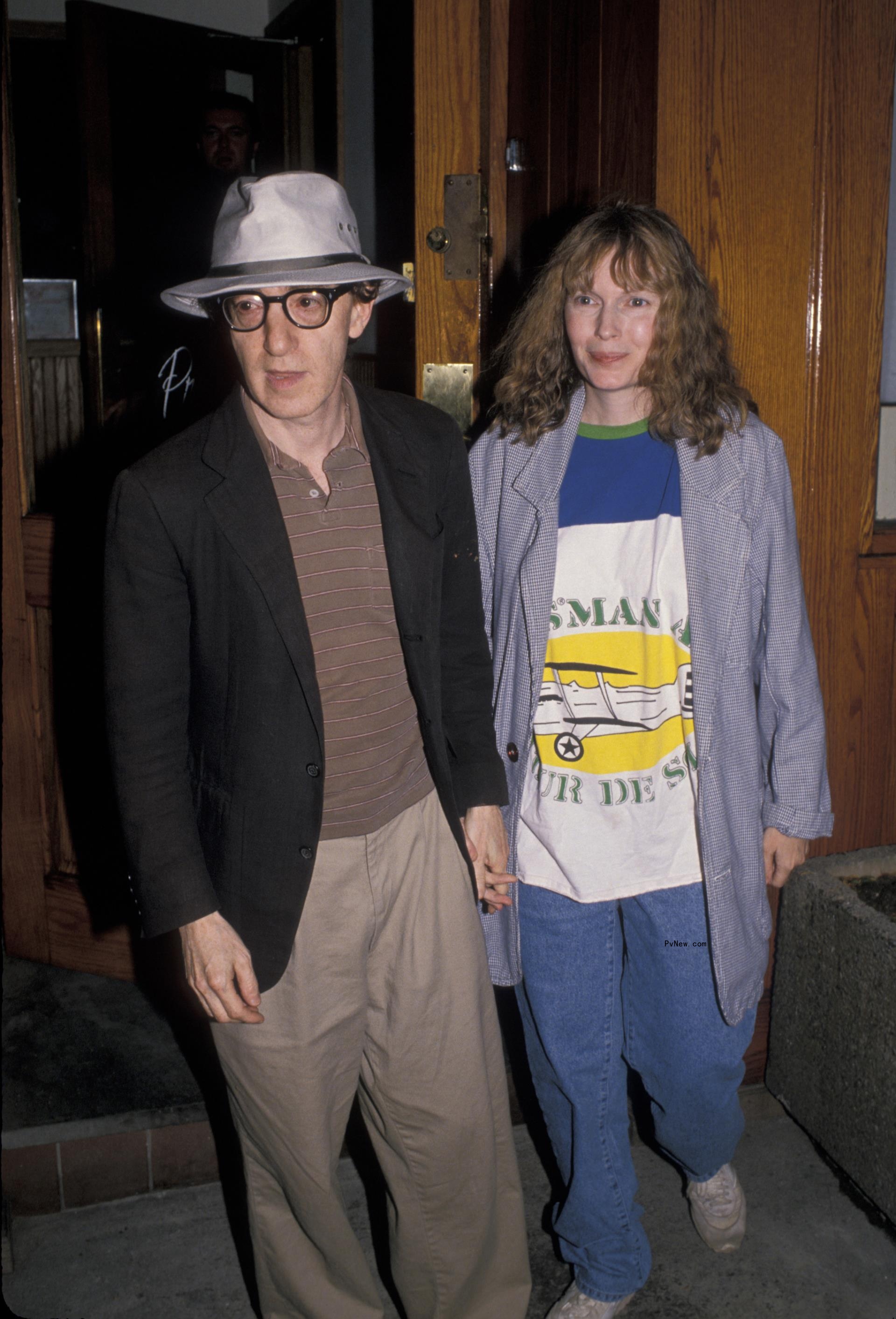 Woody Allen and Mia Farrow in 1989