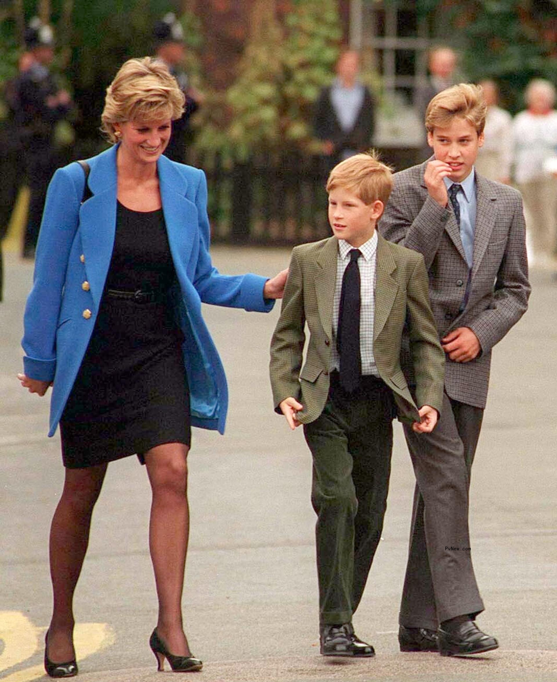 Prince Harry with Princess Diana