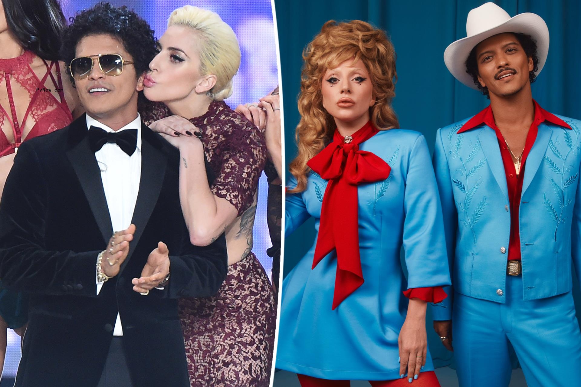 Lady Gaga and Bruno Mars