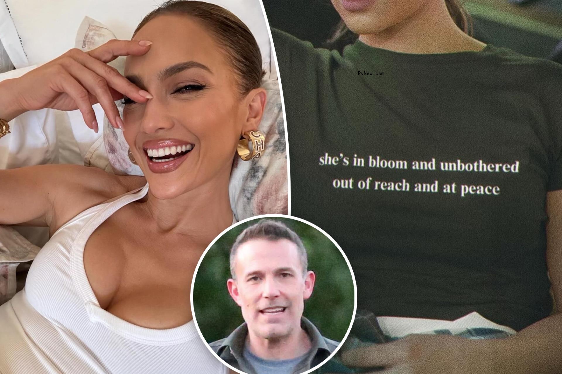 Jennifer Lopez sends Ben Affleck a message via T-shirt amid their divorce