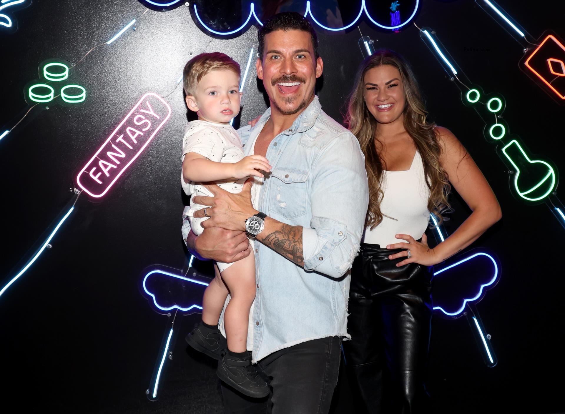 Jax taylor, Brittany Cartwright and their son, Cruz, in Las Vegas in June 2023