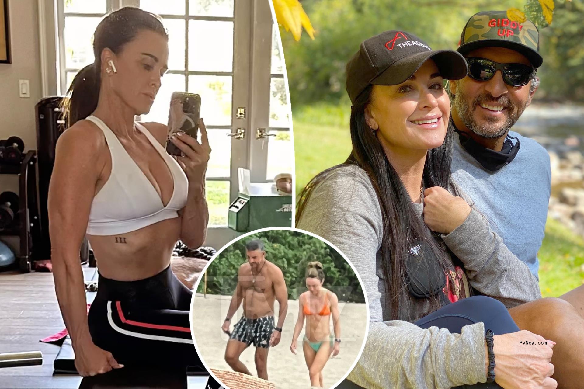 Kyle Richards shows off gym progress amid estranged husband Mauricio Umansky’s new romance