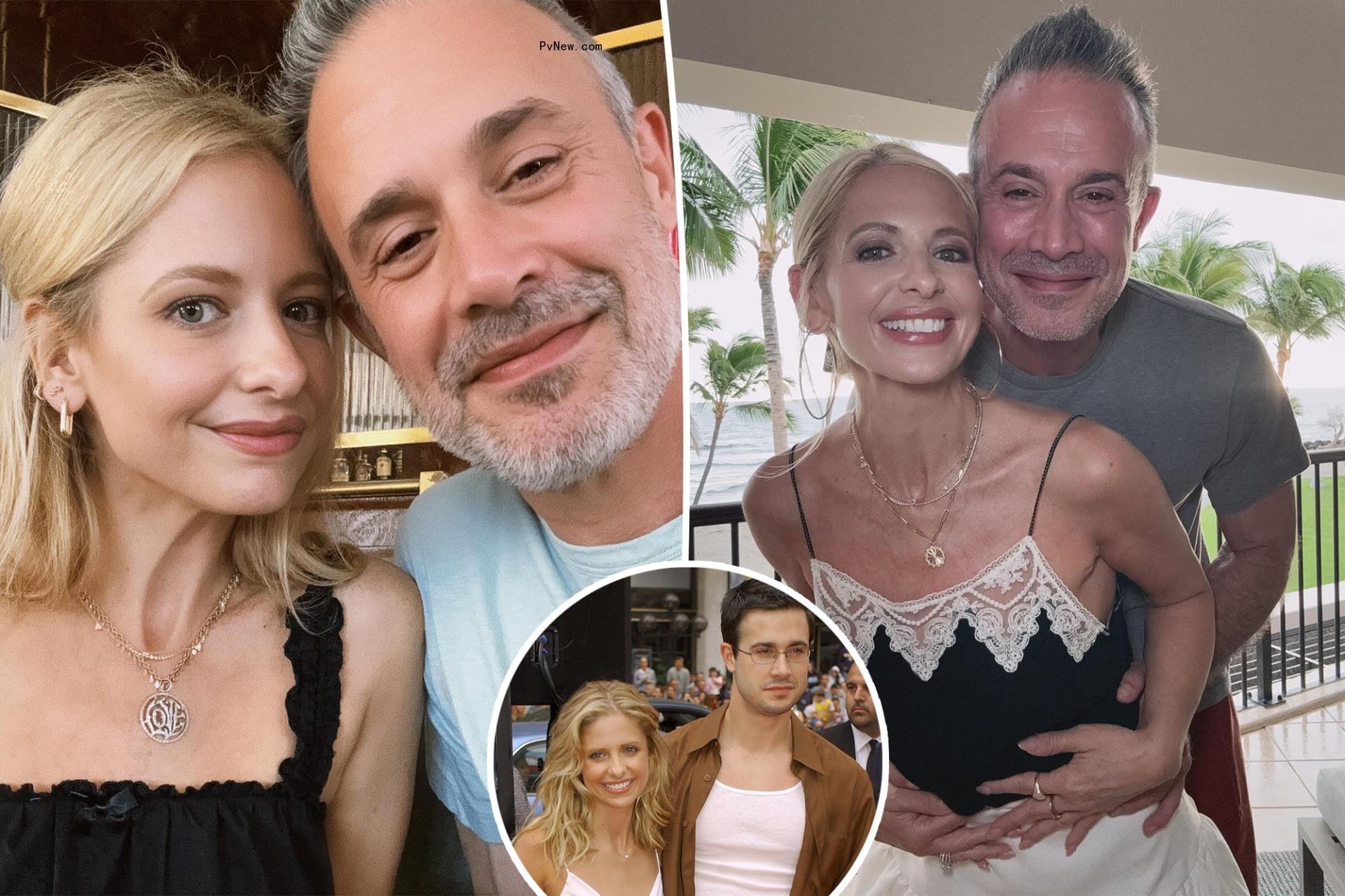 Freddie Prinze Jr. and Sarah Michelle Gellar all smiles as they celebrate 22 years of marriage