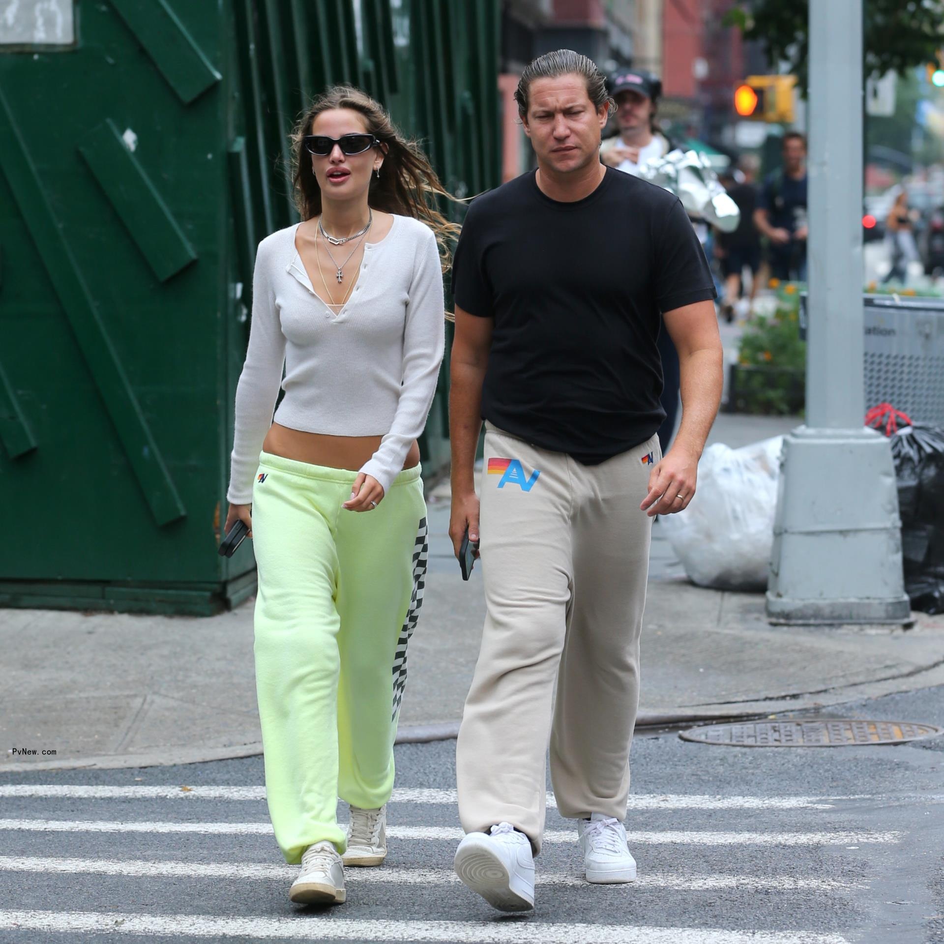 Vito Schnabel and Helena Althof in the West Village in New York City on Aug. 8, 2024. 