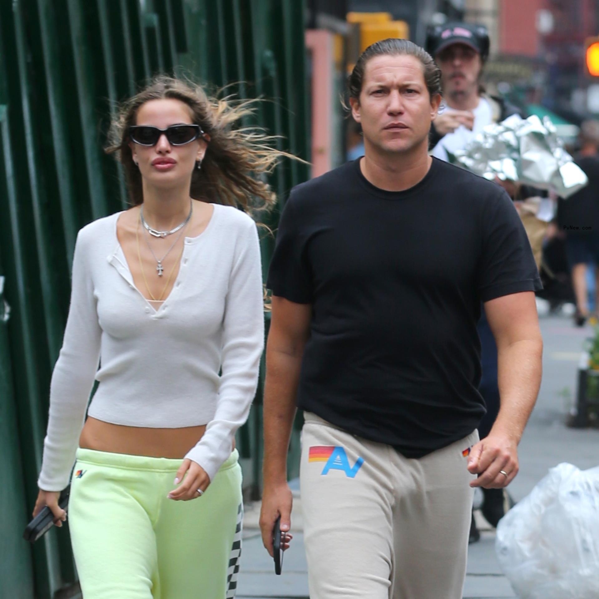 Vito Schnabel and Helena Althof in the West Village in New York City on Aug. 8, 2024. 