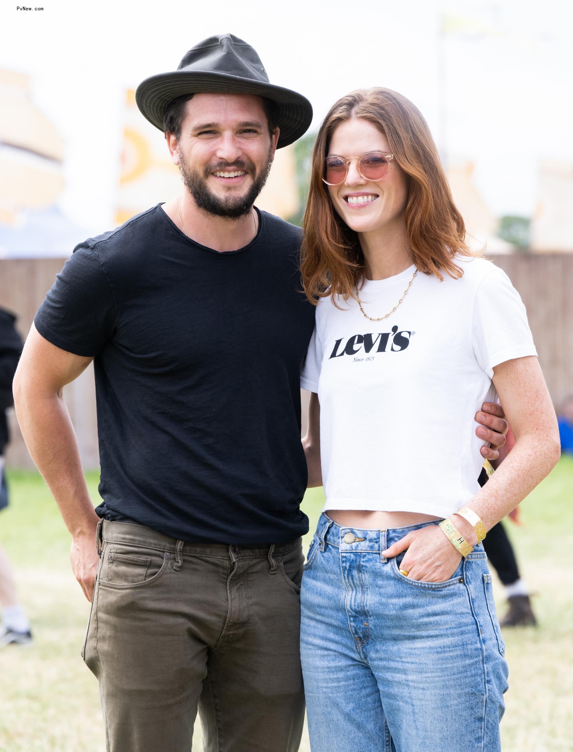 Kit Harington and wife Rose Leslie.