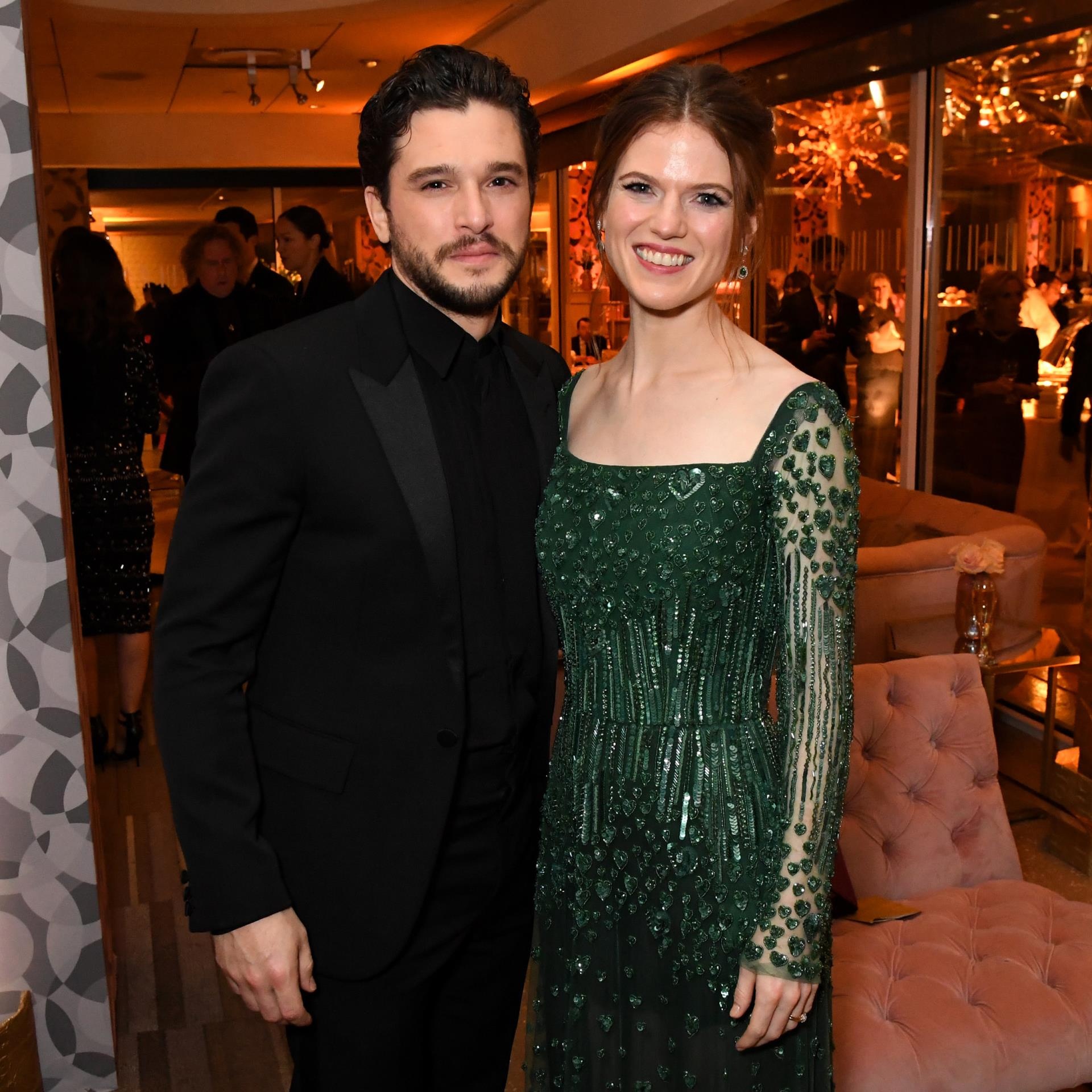 Kit Harington and wife Rose Leslie.