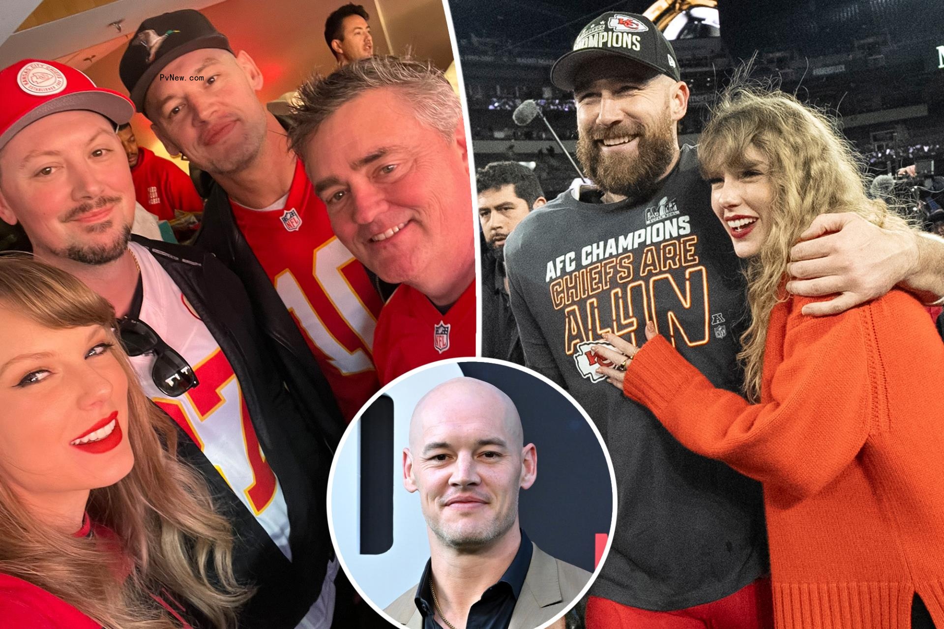 Baron Corbin and Taylor Swift, split with Travis Kelce