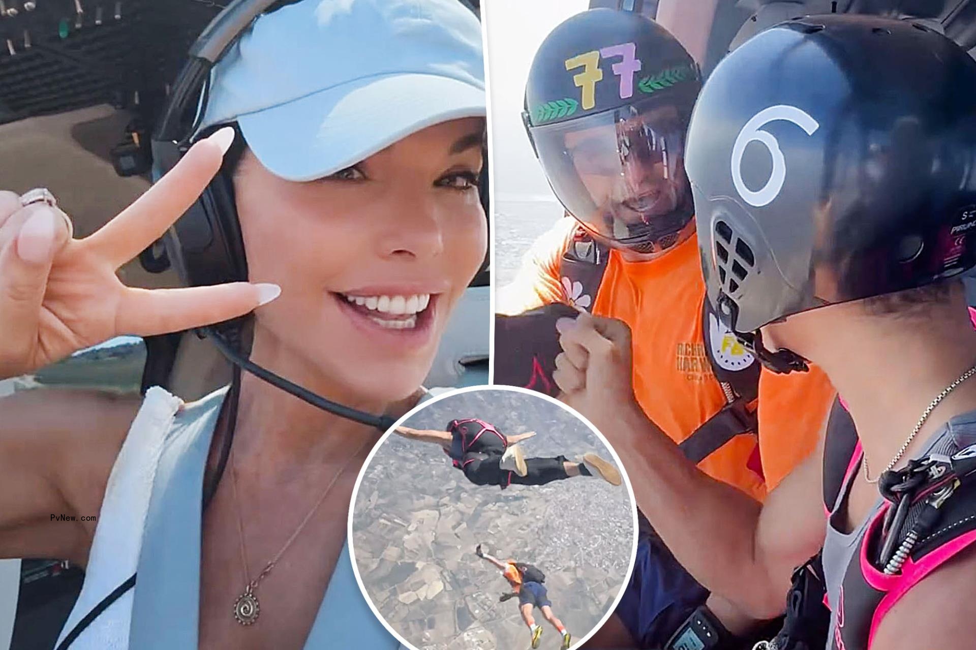 ‘Helicopter mom’ Lauren Sánchez takes son Nikko skydiving with Orlando Bloom