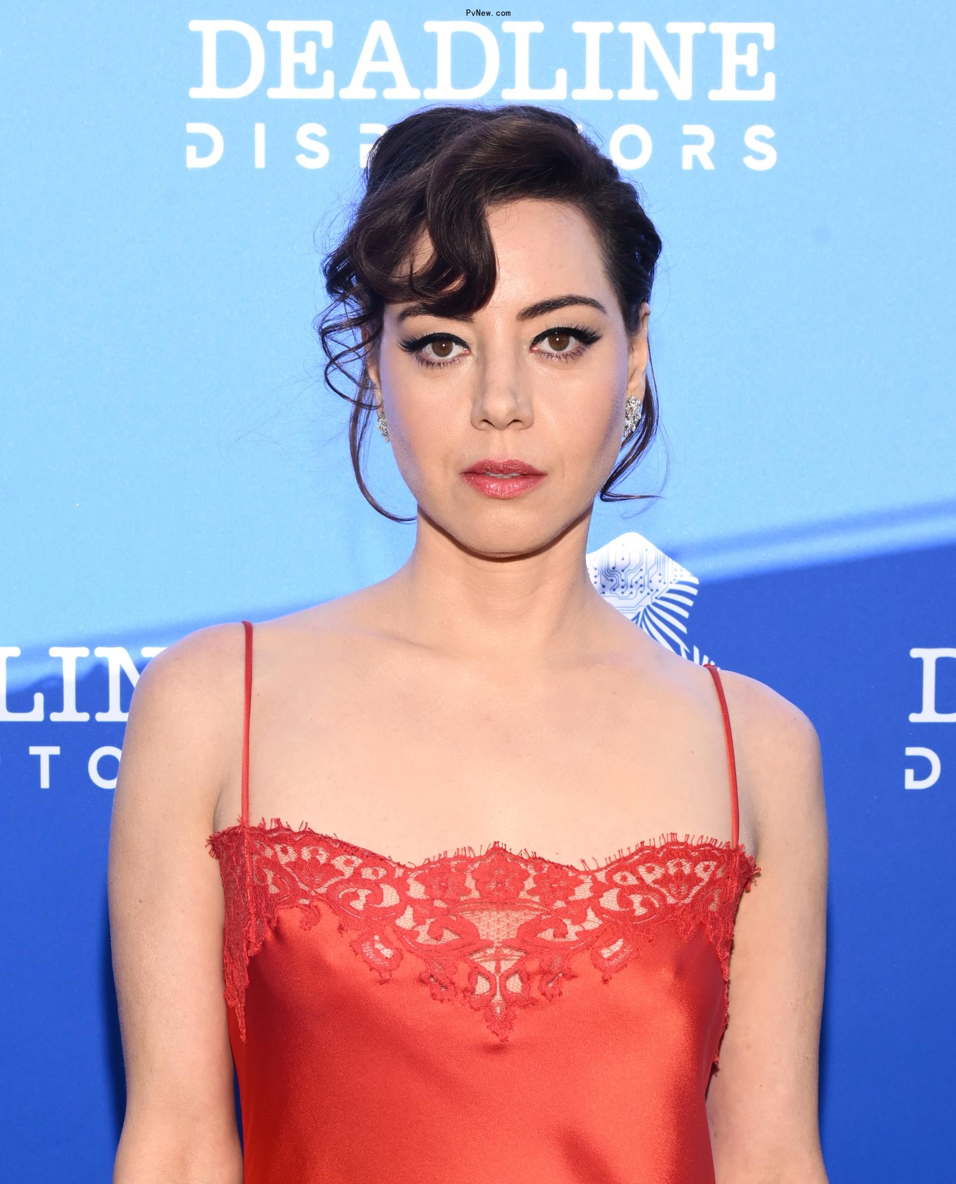 Aubrey Plaza at the Deadline Disruptors on the Croisette Party held at the Carlton Beach during the 77th Cannes Film Festival on May 18, 2024 in Cannes, France. 