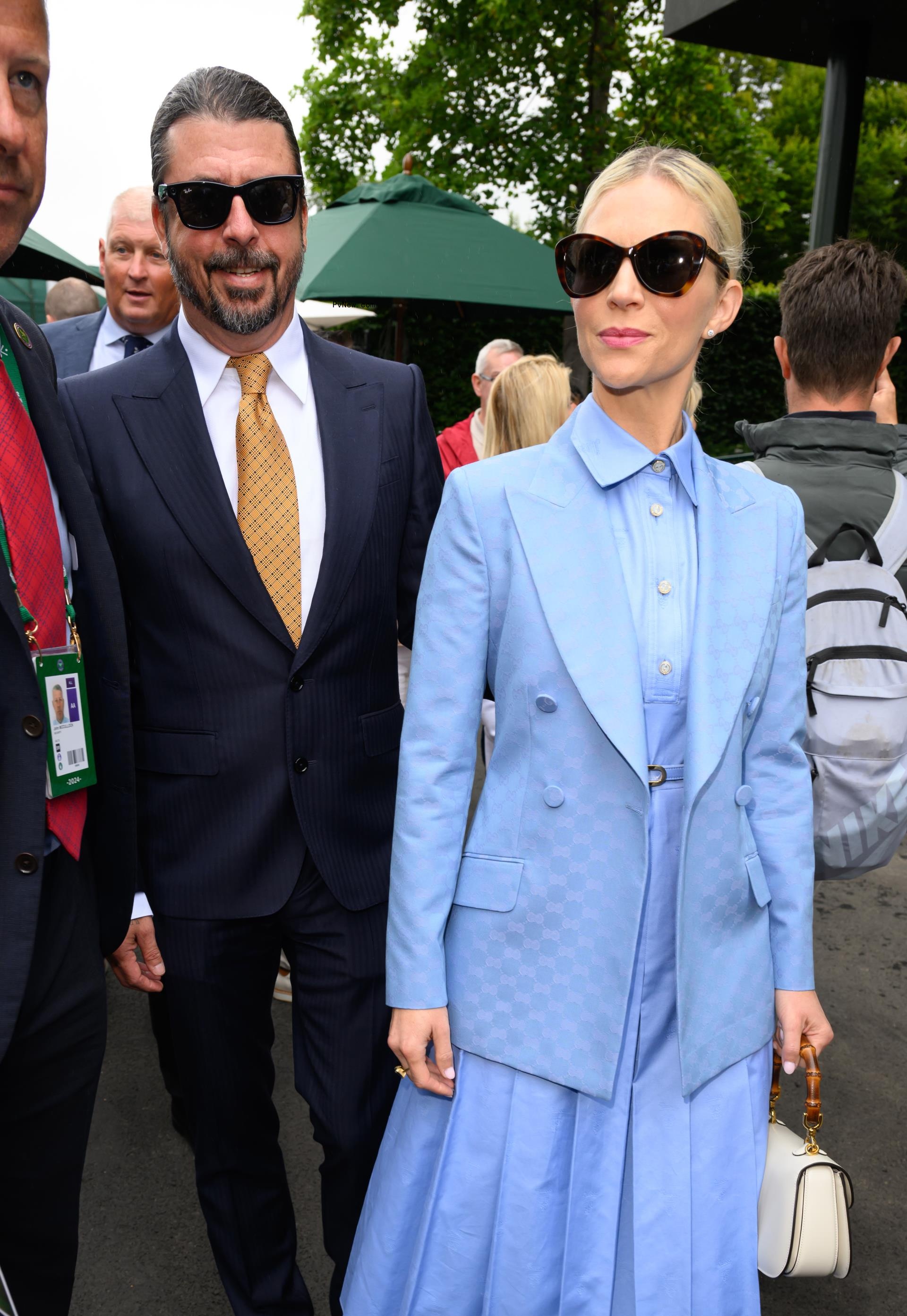 Dave Grohl and Jordyn Blum at Wimbledon in July 2024