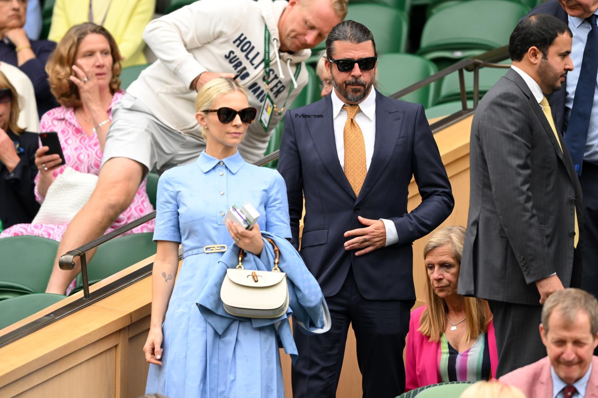 Dave Grohl and Jordyn Blum at Wimbledon in July 2024. 