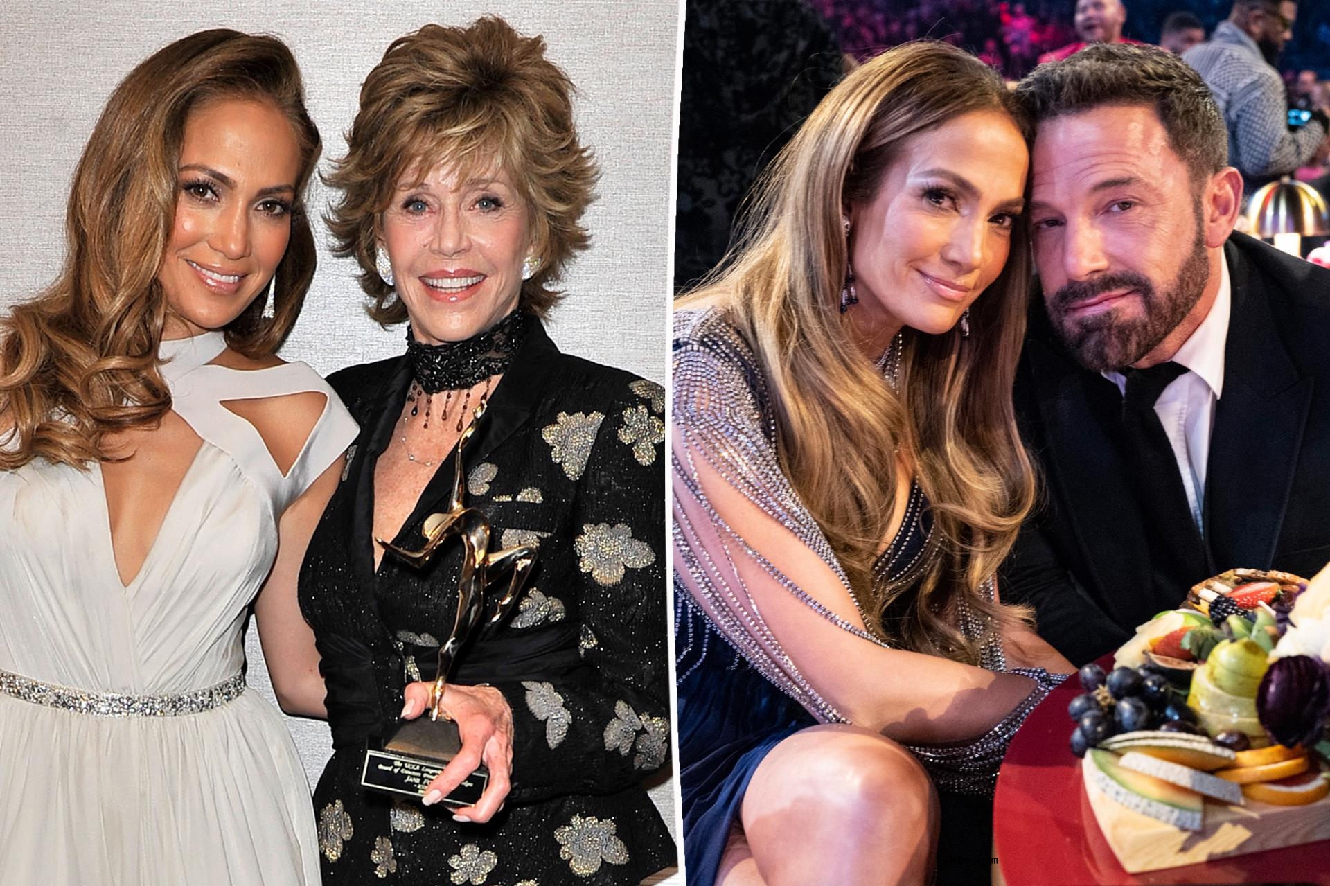 Jane Fo<i></i>nda and Jennifer Lopez, split with Ben Affleck