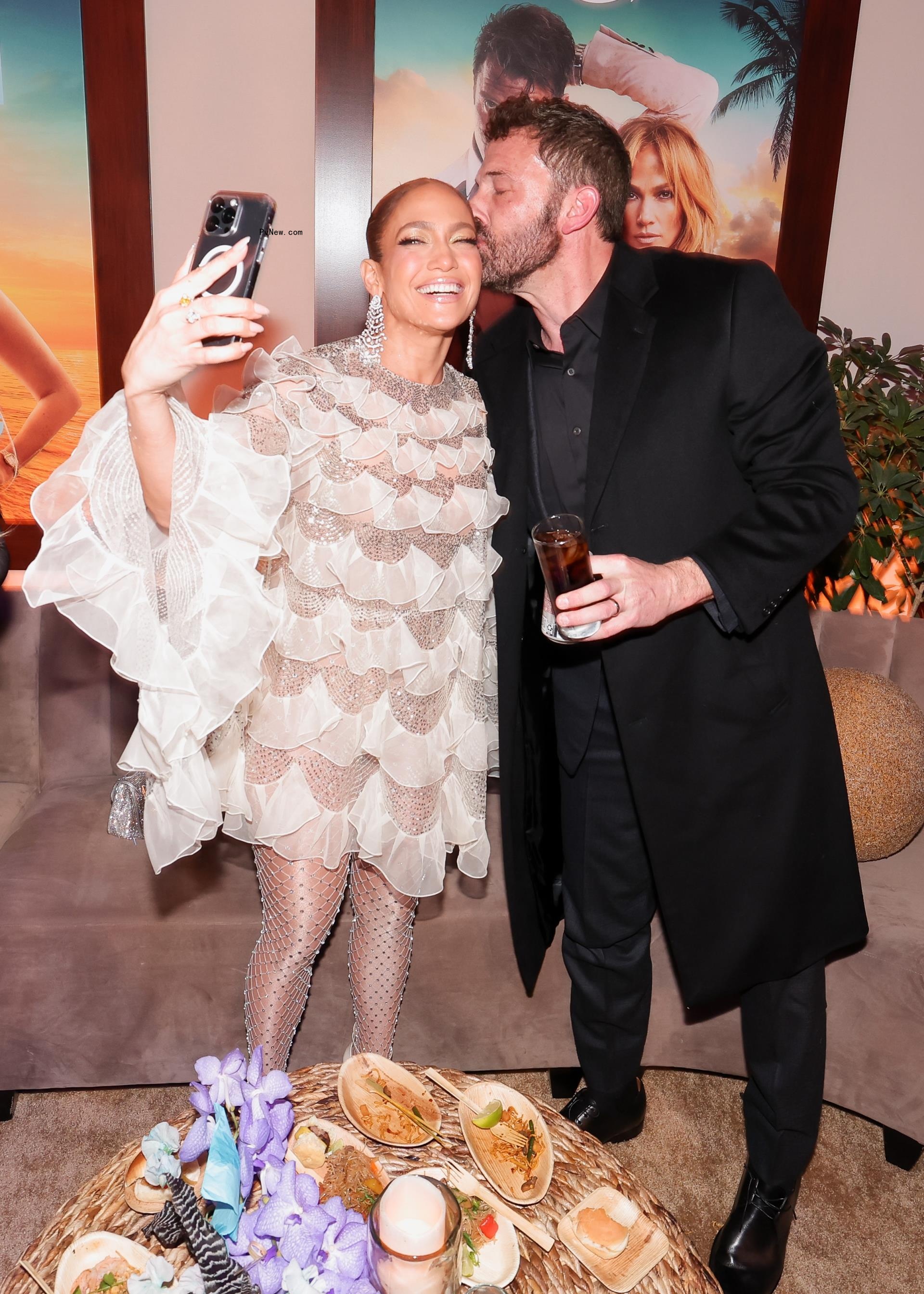 Jennifer Lopez and Ben Affleck at the premiere of 