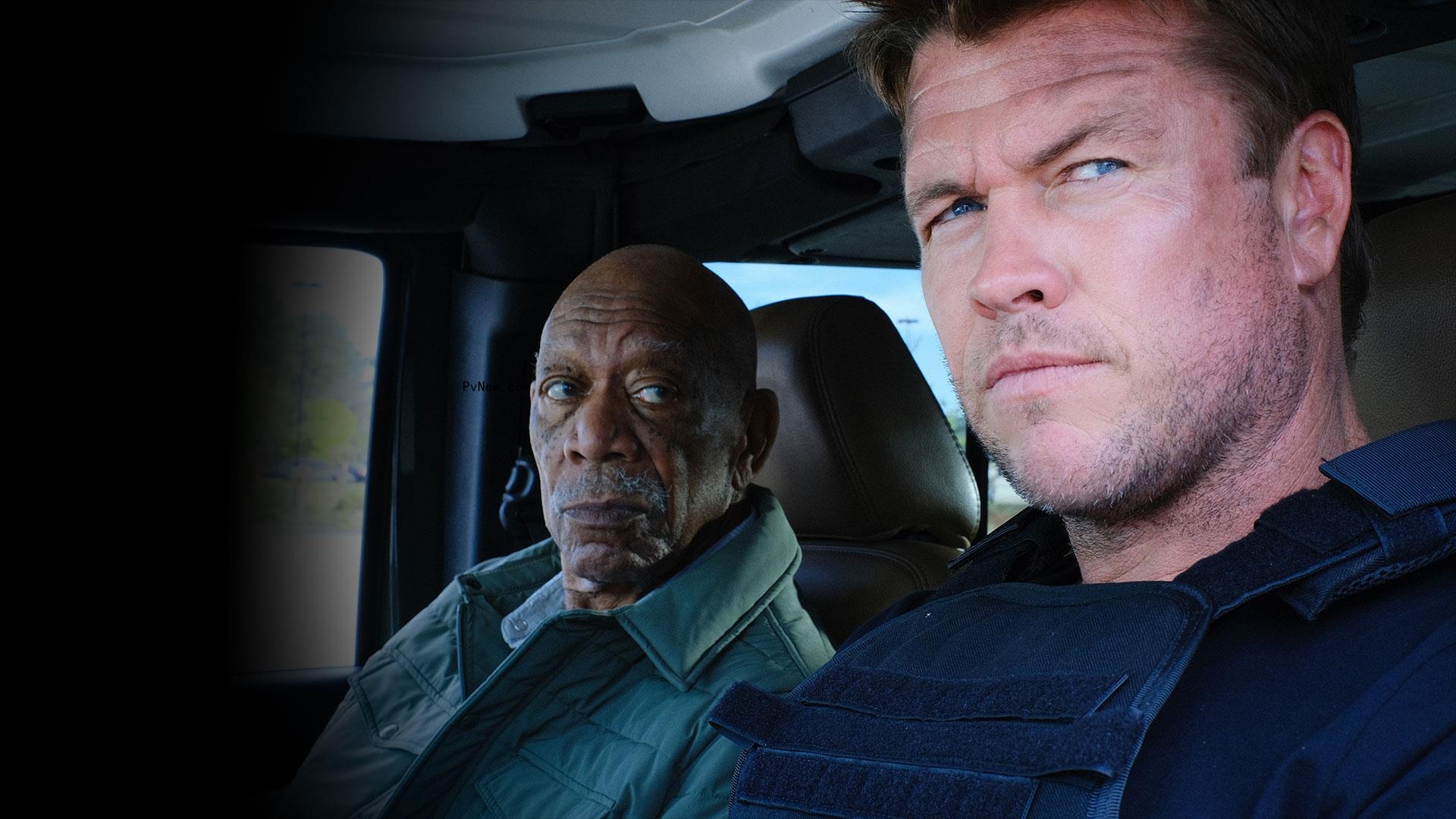 Morgan Freeman and Luke Hemsworth in 