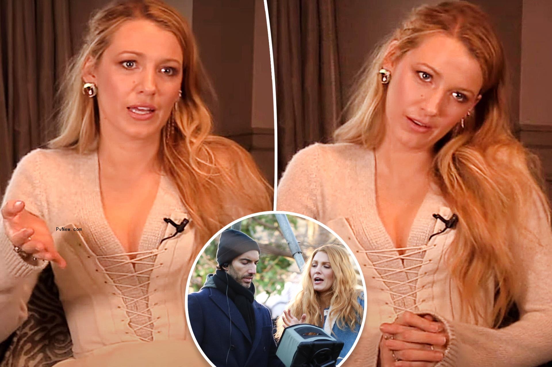 Blake Lively in 2017 DP/30 interview, as well as an inset with Justin Baldoni